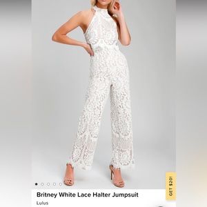 Lulu bridal jumpsuit, size medium